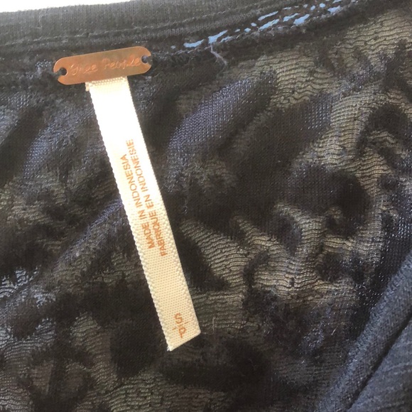 Free People Black Top - Small - Picture 2 of 3